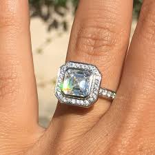 Asscher cut lab grown diamond showing square step-cut Art Deco facet pattern